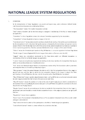 NLS Regulations